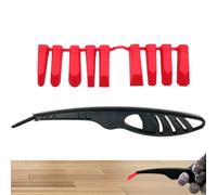 Caulk Remover Tool - 9-in-1 Stainless Steel Sealing Squeegee & Smoothing Spatula, Professional Silicone Finish Kit for Bathroom, Windows & Shower | Includes Replacement Pads