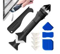 Caulk Spatula Tool, Caulk Spatula Set, Floor Postal Glue Caulking Spatula Finishing Tool - Portable Toilet Brick Skirt Applicator Professional Scraper for Bedroom, Living Room