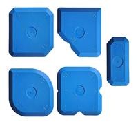 Caulk Tool Kit - ShiningUU 5 Pcs Durable and Reusable Silicone Caulking Tools, Silicone Sealant Finishing Tool Kit, Sealing Tools for Kitchen/Bathroom/Floor Grout Smoothing, High-Elastic Seam Sealer