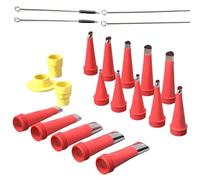 Caulking Finisher Kits Reusable Caulking Nozzle Applicators with Connection Bases Caulk Extension Nozzles Enduring Caulk Extension Nozzles Stainless Steel Sealant Nozzle Applicators for Window Home