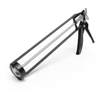 Caulking Gun 11” Silicone Gun Applicator | Skeleton Gun for 400ml Silicone Sealant, Caulks, Adhesives | Dripless Caulking Gun UK | Large Cartridge Gun with Comfortable Grip to Prevent Hand Fatigue