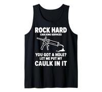 Caulking Gun Tool Graphic for Contractors and DIY Builders Tank Top