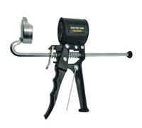 Caulking Gun with Aluminum Barrel,Dual-Thrust System,10Oz Cartridge and Bulk Application for Door Balcony