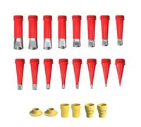 Caulking Nozzle Kits 22Pcs Stainless Steel Silicone Tips for Sealing 6/7/9/10/11/12/13/14/15/16/18/20/23/25/28/30mm Sealant Nozzle Set