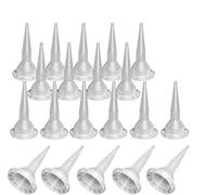Caulking Nozzle, Reusable Caulk Nozzle Applicator, Durable Epoxy Piston Caulk Cap, Replacement Extension Tool Supplies applied in the construction and industrial sectors (White-20Pack)