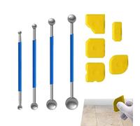 Caulking Remover Tool - Scraper Tool Set | Silicone Trowel Remove Scraper Caulk Remover Glass Glue Angle Wiper For Bathroom, Kitchen, Home Renovation, DIY, Construction, Tile, Cleaning Tools