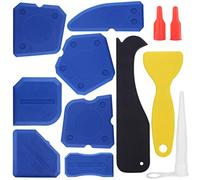 Caulking Tool Silicone Remover Tool 12 Pieces Silicone Sealant Finishing Grout Tools Kit for Bathroom Kitchen Sealant And Caulk Removal (Blue)