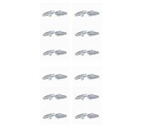 Caulo Airbag Clip On Nose Pads Compatible w Oakley Glasses Sunglasses OX5087 OX5113 OX5120 OX3127 OX3204 OX3222 OX5119 OX5122 OX5094 OO6005 OO4145 OO4147 etc (Clear - 12 Pairs)