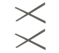 Caulo Replacement Ear Socks Sleeves Compatible with Oakley Glass Sunglass Frames OX3222 OX3232 OX3241 OX8097 OX8103 etc (Grey - 2 Pairs)