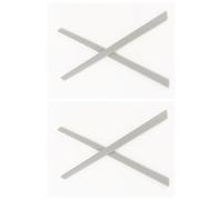 Caulo Replacement Ear Socks Sleeves Compatible with Oakley Glass Sunglass Frames OX3222 OX3232 OX3241 OX8097 OX8103 etc (Grey - 2 Pairs)