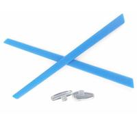 Caulo Replacement Ear Socks Sleeves Compatible with Oakley Glass Sunglass Frames OX3222 OX3232 OX3241 OX8097 OX8103 etc (Blue w Nose Pads - 1 Set)