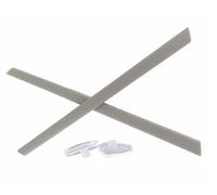 Caulo Replacement Ear Socks Sleeves Compatible with Oakley Glass Sunglass Frames OX3222 OX3232 OX3241 OX8097 OX8103 etc (Grey w Nose Pads - 1 Set)