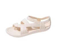 Causal Style Beach Travel Shoes, Men Summer Resistant Woven EVA Breathable Bunion Corrector Sandals, Fashion Non Slip Big Toe Foot Corrector Flip Flops, for Big Toe Bone Orthopedic(Beige,5 UK)