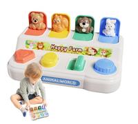 Cause and Effect Pop Toy, Cause Toys Effect - Toys for Classification Animals by Colors - Educational and Girls 3 Year Old, Pre-Learning Activities