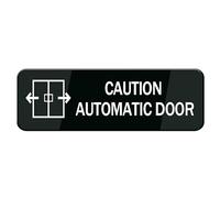Caution Automatic Door Sign,Acrylic Sign Safety Informative Sign With Symbols Great For Home Office Business (10X3")