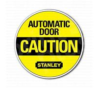 Caution Automatic Door Sign Plaques And Signs Outdoor Funny Metal Sign 12X12 inch