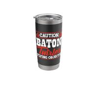 Caution Baton Twirler Flying Objects Stainless Steel Insulated Tumbler