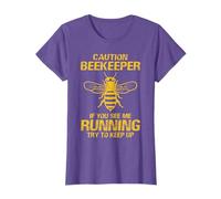 Caution Beekeeper If You See Me Running Try To - Beekeeper T-Shirt
