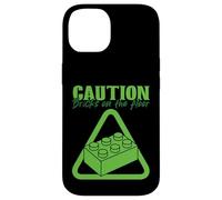 Caution Bricks On The Floor Block Building Brick Builder Case for iPhone 14