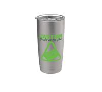 Caution Bricks On The Floor Block Building Brick Builder Stainless Steel Insulated Tumbler