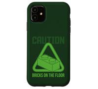 Caution Bricks On The Floor Block Building Master Builder Case for iPhone 11