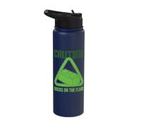Caution Bricks On The Floor Block Building Master Builder Stainless Steel Insulated Water Bottle