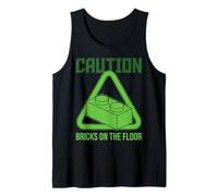 Caution Bricks On The Floor Block Building Master Builder Tank Top