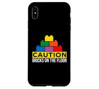 Caution Bricks On The Floor - Brick Builder Block Building Case for iPhone XS Max
