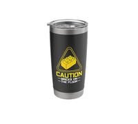 Caution Bricks On The Floor Funny Brick Builder Stainless Steel Insulated Tumbler