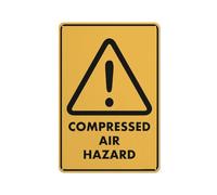 Caution Compressed Air Hazard Sign 12X8 Inch Tin Sign Great For Garden And Yard Wall Decor