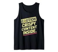 Caution Crispy Content Inside Funny Summer Sunburn Tank Top