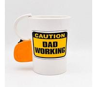 Caution Dad Working Ceramic Mug For Tea Coffee Hot Chocolate Hot & Cold Drinks Gift For Someone Special Funny Message
