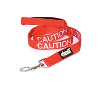 CAUTION (Do Not Approach) Red Colour Coded 60cm 1.2m 1.8m Luxury Neoprene Padded Handle Dog Leads PREVENTS Accidents By Warning Others Of Your Dog In Advance (1.2m)