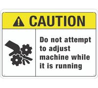 Caution Do Not Attempt To Adjust Machine Sign Metal Signs Rust Free Aluminum,Uvk Printing,Durable/Weatherproof Outdoor For Home for garage,bar,restaurant,living room,bedroom,kitchen,cafe 8×12 INCH