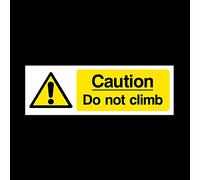 Caution do not climb Sticker/Self Adhesive Sign - Warning/Racking/Hazard/Mind Head/Step (MISC71)
