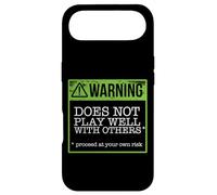 CAUTION DOES NOT PLAY WELL WITH OTHERS Funny Warning Meme Case for iPhone Air