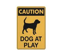 Caution Dog At Play Sign Safe Sign, Signs Outdoor, 12 X 8 In, Sign For Home, Business, Driveway Alert