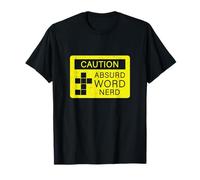 Caution Funny Absurd Word Nerd Enigmatology A Cruciverbalist T-Shirt