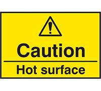 CAUTION HOT SURFACE SAV (PK5) 75MM X 50MM