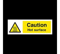 Caution Hot Surface Sticker/Self Adhesive Sign - Food Hygiene/Hot Water/Oven/Warning (FP72)