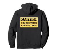 Caution I Curse When I Debug Code - Funny Programmer Design Pullover Hoodie