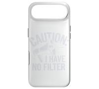 Caution I have no filter Funny sarcastic Rage Men Women Case for iPhone Air