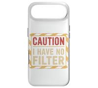 Caution I have no filter Funny sarcastic Rage Men Women Case for iPhone Air