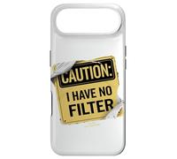 Caution I have no filter Funny sarcastic Rage Men Women Case for iPhone Air