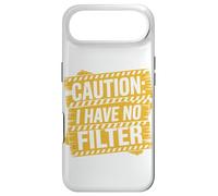 Caution I have no filter Funny sarcastic Rage Men Women Case for iPhone Air