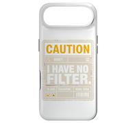 Caution I have no filter Funny sarcastic Rage Men Women Case for iPhone Air