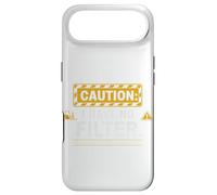 Caution I have no filter Funny sarcastic Rage Men Women Case for iPhone Air