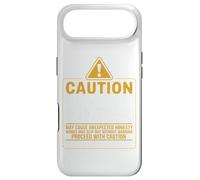 Caution I have no filter Funny sarcastic Rage Men Women Case for iPhone Air