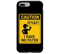 Caution I Have No Filter Warning Humor Case for iPhone 7 Plus/8 Plus