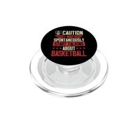 Caution I May Spontaneously Start Talking About Basketball PopSockets PopGrip for MagSafe